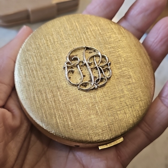 3pce old compacts w excellent mirrors 2 "filled" 1 1960s original - Picture 14 of 15